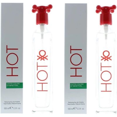 Benetton Hot Eau de Toilette - Unisex 100ml - Floral & Refreshing Benetton Hot Eau de Toilette - Unisex 100ml - Floral & Refreshing