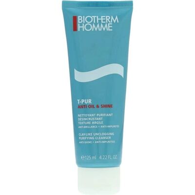 Biotherm Homme T-Pur Anti-olje & Glans Rensende Gel - Detox & Eksfolierende for Fet Hud Biotherm Homme T-Pur Anti-olje & Glans Rensende Gel - Detox & Eksfolierende for Fet Hud