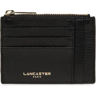 Porte-cartes en cuir noir Lancaster 129-22 - Porte-cartes Porte-cartes en cuir noir Lancaster 129-22 - Porte-cartes