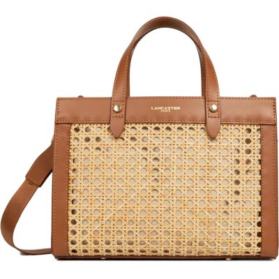 Sac Lancaster CANNAGE ROTIN 114 en Rotin et Cuir - Handbag - Publicité Sac Lancaster CANNAGE ROTIN 114 en Rotin et Cuir - Handbag - Publicité