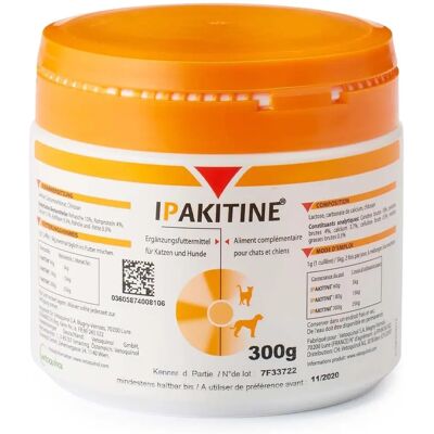 Vetoquinol Ipakitine 300g - Complément alimentaire pour la santé rénale - Publicité Vetoquinol Ipakitine 300g - Complément alimentaire pour la santé rénale - Publicité