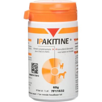 Vetoquinol Ipakitine - Soutien rénal pour chiens & chats - 60g - Publicité Vetoquinol Ipakitine - Soutien rénal pour chiens & chats - 60g - Publicité