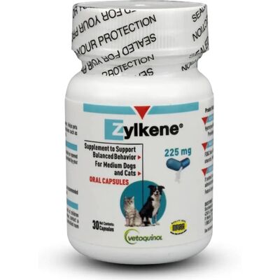 Vetoquinol Zylkene Kapsułki 225mg dla Średnich Psów - Naturalny Relaksant Vetoquinol Zylkene Kapsułki 225mg dla Średnich Psów - Naturalny Relaksant