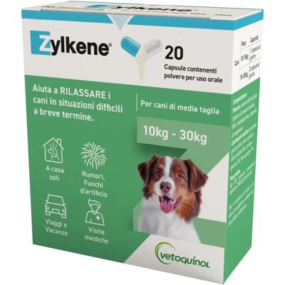 Vetoquinol Zylkene 225 mg Stressstöd för Hundar - 20 Kapslar Vetoquinol Zylkene 225 mg Stressstöd för Hundar - 20 Kapslar