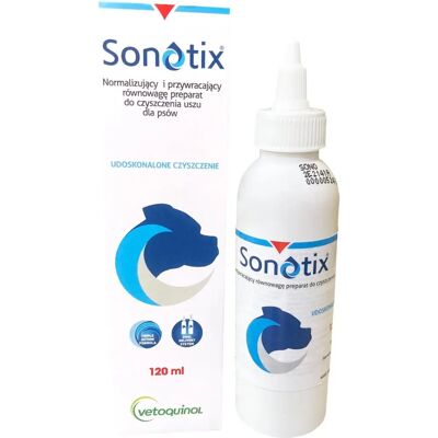 Vétoquinol Sonotix Oczyszczacz uszu 120ml Vétoquinol Sonotix Oczyszczacz uszu 120ml