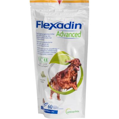 Vetoquinol Flexadin Advanced Tabletas masticables para perros - Apoyo a las articulaciones Vetoquinol Flexadin Advanced Tabletas masticables para perros - Apoyo a las articulaciones