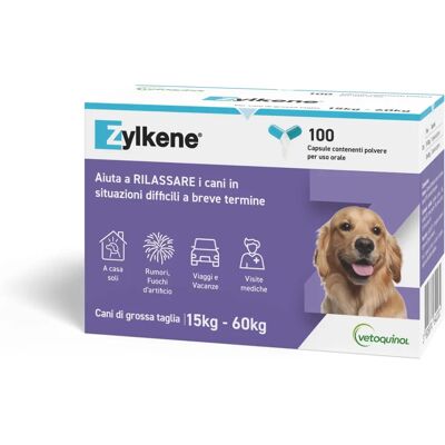 Zylkene 450mg Huisdiersupplement - Ggehydrolyseerde Caseïne - 100 Capsules Zylkene 450mg Huisdiersupplement - Ggehydrolyseerde Caseïne - 100 Capsules