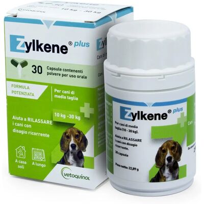 Integratore alimentare Zylkene Plus per cani e gatti - 30 capsule Integratore alimentare Zylkene Plus per cani e gatti - 30 capsule