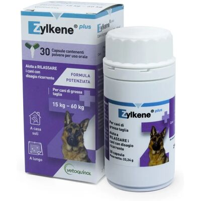 Vetoquinol Zylkene Plus Voedingssupplement voor honden 15-60kg - Hond ontspanning Vetoquinol Zylkene Plus Voedingssupplement voor honden 15-60kg - Hond ontspanning