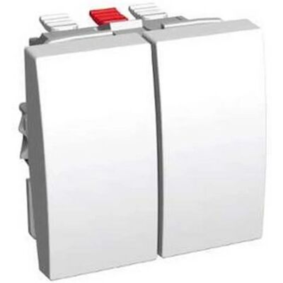Schneider ALB45056 - Interrupteur double 2 voies - Blanc - Interrupteur - Publicité Schneider ALB45056 - Interrupteur double 2 voies - Blanc - Interrupteur - Publicité