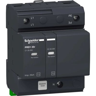 Schneider Electric PRD1 25R 1P+N Überspannungsschutz - Überspannungsschutzgerät Schneider Electric PRD1 25R 1P+N Überspannungsschutz - Überspannungsschutzgerät