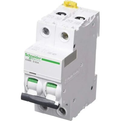 Schneider Electric Acti 9 2P 63A Courbe D Montage sur rail DIN - Publicité Schneider Electric Acti 9 2P 63A Courbe D Montage sur rail DIN - Publicité