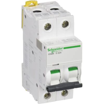 Schneider Electric A9F75232 - Interruptor automático 2P 32A con Curva D Schneider Electric A9F75232 - Interruptor automático 2P 32A con Curva D