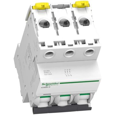 Schneider Electric Acti 9 3P 32A Curva D - Interruptor automático Schneider Electric Acti 9 3P 32A Curva D - Interruptor automático
