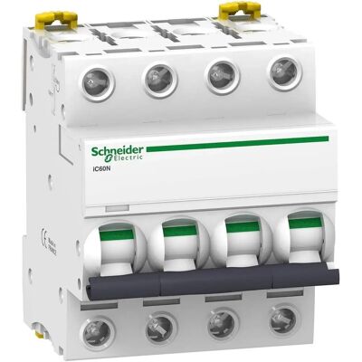 Interruptor automático Schneider Electric Acti 9 4P 25A - Tipo distribución Interruptor automático Schneider Electric Acti 9 4P 25A - Tipo distribución