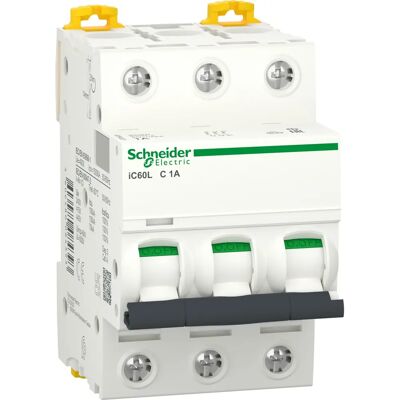 Schneider Electric A9F94301 Disjoncteur - 3P 1A C - IP20 - Publicité Schneider Electric A9F94301 Disjoncteur - 3P 1A C - IP20 - Publicité