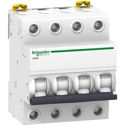 Interruptor Magnetotérmico IK60N 4P 50A Schneider - 6kA, Montaje en DIN Interruptor Magnetotérmico IK60N 4P 50A Schneider - 6kA, Montaje en DIN