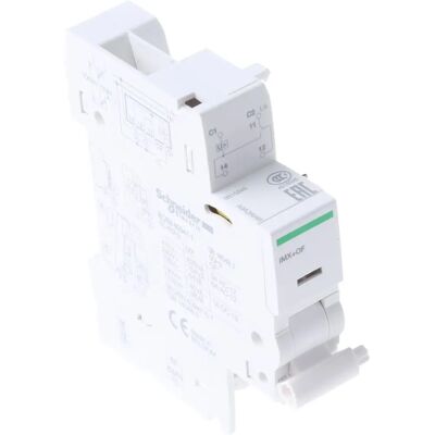 Schneider Electric - Disjoncteur avec Contacts Auxiliaires - 3A - Blanc - Publicité Schneider Electric - Disjoncteur avec Contacts Auxiliaires - 3A - Blanc - Publicité