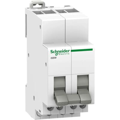 Schneider Electric Aktivering av 3-positionsbrytare - 20A, Montering på DIN-skena Schneider Electric Aktivering av 3-positionsbrytare - 20A, Montering på DIN-skena