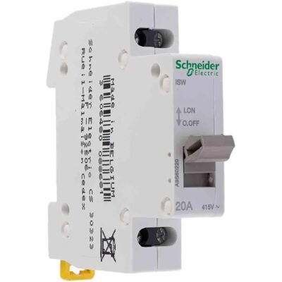 Schneider Electric A9S60220 Schaltdisjonktor - 2-polig, 20A, IP40 Schneider Electric A9S60220 Schaltdisjonktor - 2-polig, 20A, IP40