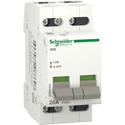 Schneider Electric A9S60320 - Lasttrennschalter - 3P - 20A - 415V AC Schneider Electric A9S60320 - Lasttrennschalter - 3P - 20A - 415V AC