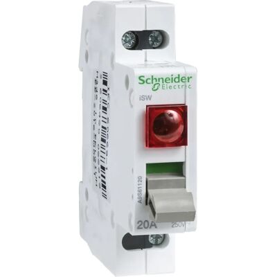 Schneider Electric Interruttore sezionatore A9S61120 - 1P 20A IP40 Schneider Electric Interruttore sezionatore A9S61120 - 1P 20A IP40