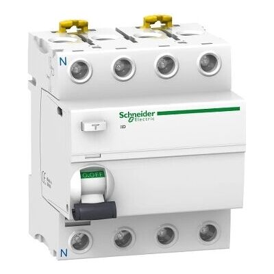 Schneider Electric iID Leitungsschutzschalter 4P - Fehlerstromschutz Schneider Electric iID Leitungsschutzschalter 4P - Fehlerstromschutz