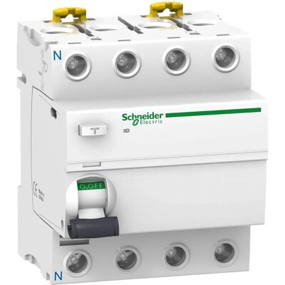 Schneider Electric A9R11463 - Interrupteur différentiel 63A 30mA type AC - Blanc - Publicité Schneider Electric A9R11463 - Interrupteur différentiel 63A 30mA type AC - Blanc - Publicité