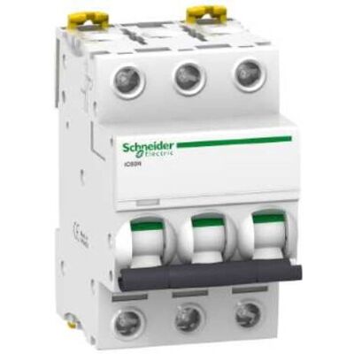 Interruptor Automático Schneider IC60N - 16A, 3 Polos, Curva C Interruptor Automático Schneider IC60N - 16A, 3 Polos, Curva C