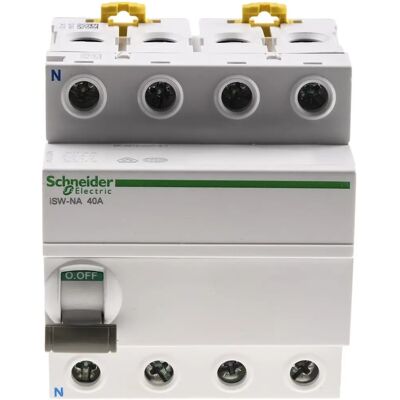 Schneider A9S70740 - Disjoncteur sectionneur 3P+N 40A - Publicité Schneider A9S70740 - Disjoncteur sectionneur 3P+N 40A - Publicité