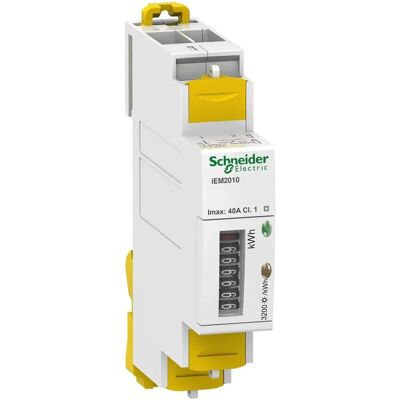 Compteur d'énergie numérique Schneider Electric iEM2010 1P - Publicité Compteur d'énergie numérique Schneider Electric iEM2010 1P - Publicité
