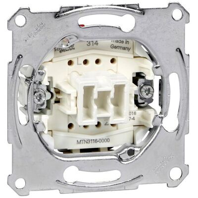 Interrupteur Schneider Electric MTN3116-0000 - 10A 250V, Série Élégance - Publicité Interrupteur Schneider Electric MTN3116-0000 - 10A 250V, Série Élégance - Publicité