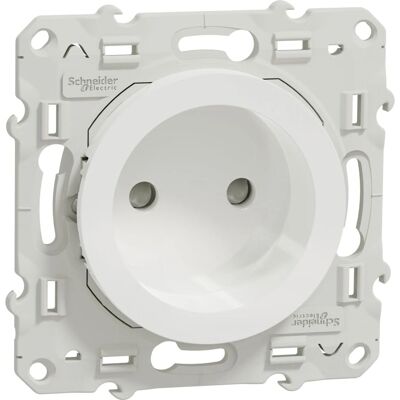 Schneider S520033 Prise de courant blanche - Power Outlet - Publicité Schneider S520033 Prise de courant blanche - Power Outlet - Publicité