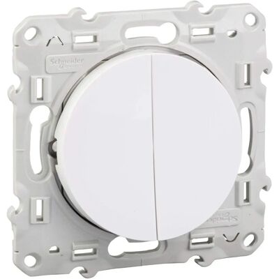 Interrupteur Odace Schneider Electric S520285 Blanc Bidirectionnel - Interrupteur - Publicité Interrupteur Odace Schneider Electric S520285 Blanc Bidirectionnel - Interrupteur - Publicité