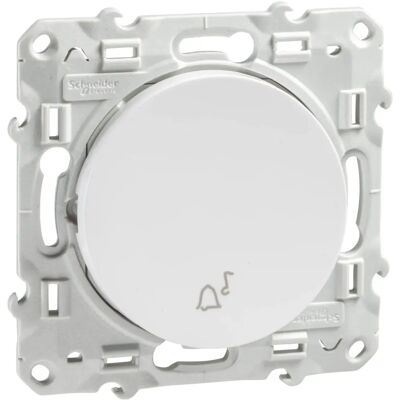 Bouton de sonnette Odace Blanc Schneider S520246 - Bouton de sonnette - Publicité Bouton de sonnette Odace Blanc Schneider S520246 - Bouton de sonnette - Publicité