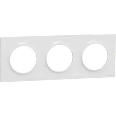 Plaque pour interrupteurs Schneider S520706 Odace Styl - Blanc - 3 éléments - Publicité Plaque pour interrupteurs Schneider S520706 Odace Styl - Blanc - 3 éléments - Publicité