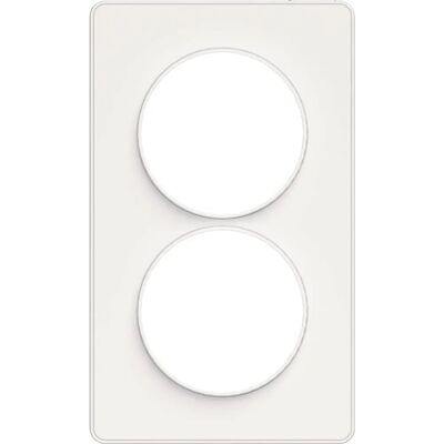 Ariston Schneider S520814 Plaque 2 postes blanches - Plaque d'interrupteurs verticale - Publicité Ariston Schneider S520814 Plaque 2 postes blanches - Plaque d'interrupteurs verticale - Publicité