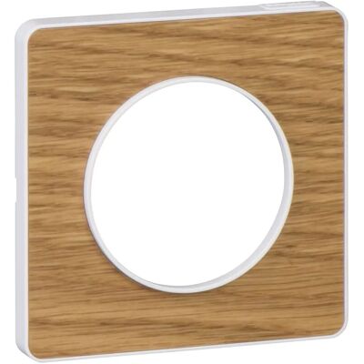 Plaque Interrupteur Schneider - Bois Naturel - Odace Touch - 85x85mm - Publicité Plaque Interrupteur Schneider - Bois Naturel - Odace Touch - 85x85mm - Publicité