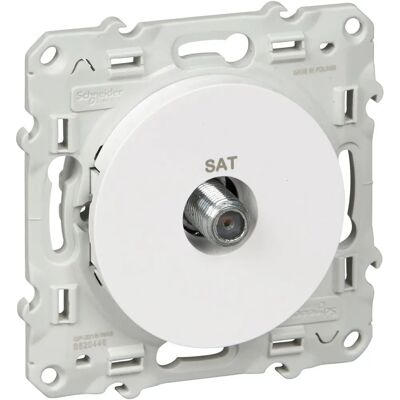 Schneider Electric S520446 - Prise TV/SAT Blanco - Haute sécurité - Publicité Schneider Electric S520446 - Prise TV/SAT Blanco - Haute sécurité - Publicité