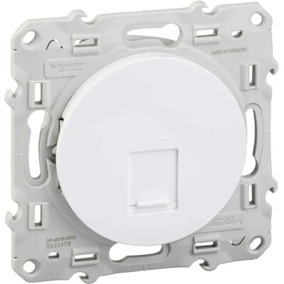 Connecteur réseau RJ45 Cat6 Schneider Electric Odace - Blanc - Publicité Connecteur réseau RJ45 Cat6 Schneider Electric Odace - Blanc - Publicité