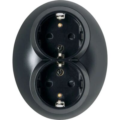 Schneider Electric WDE007085 Uttagsbox - 2-glas, Svart Schneider Electric WDE007085 Uttagsbox - 2-glas, Svart