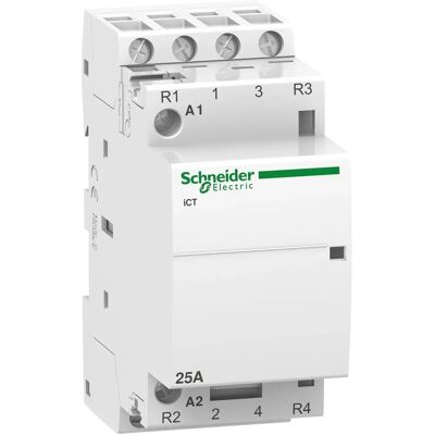 Schneider Electric A9C20838 Contactor - 25A, 4P, 230V, Acti9 Series Schneider Electric A9C20838 Contactor - 25A, 4P, 230V, Acti9 Series