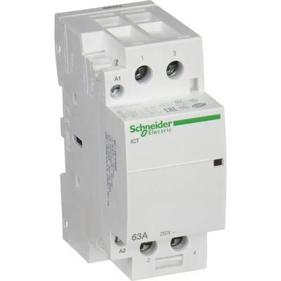 Schneider Electric Contactor iCT - 2 Poles, 63A, 220-240V - Switchgear Schneider Electric Contactor iCT - 2 Poles, 63A, 220-240V - Switchgear