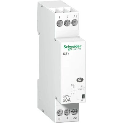 Schneider Electric A9C15030 - Acti9, iCT+ Kontaktor - 1P 20A 230V AC Schneider Electric A9C15030 - Acti9, iCT+ Kontaktor - 1P 20A 230V AC