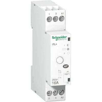 Schneider Electric A9C15032 - Relé silencioso 1P 16A 230V - Carril DIN Schneider Electric A9C15032 - Relé silencioso 1P 16A 230V - Carril DIN