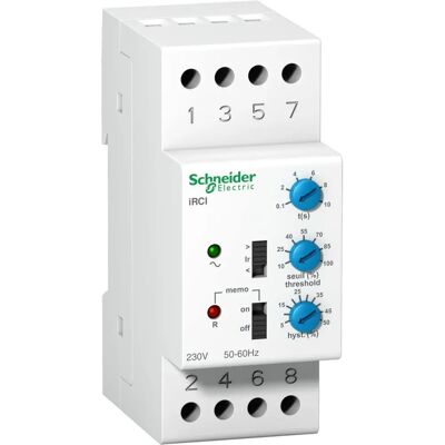 Schneider Electric Acti9 iRCI Relais - Contrôle 8A - Blanc - Publicité Schneider Electric Acti9 iRCI Relais - Contrôle 8A - Blanc - Publicité
