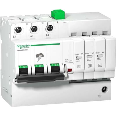 Schneider Electric A9L16293 Pararrayos - 3P - IP20 Schneider Electric A9L16293 Pararrayos - 3P - IP20