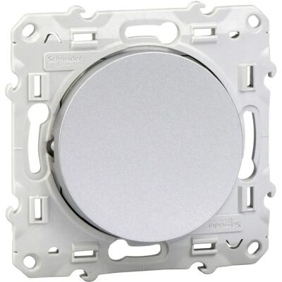 Schneider Electric S530206 Bouton Poussoir Simple en Aluminium - Interrupteur - Publicité Schneider Electric S530206 Bouton Poussoir Simple en Aluminium - Interrupteur - Publicité