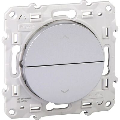 Interrupteur Odace en Aluminium Schneider - 3 Boutons Interrupteur Odace en Aluminium Schneider - 3 Boutons