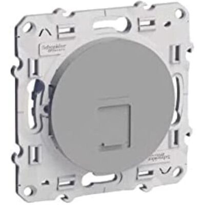 Prise RJ45 Cat6 Schneider Odace Argent S530475 - Publicité Prise RJ45 Cat6 Schneider Odace Argent S530475 - Publicité